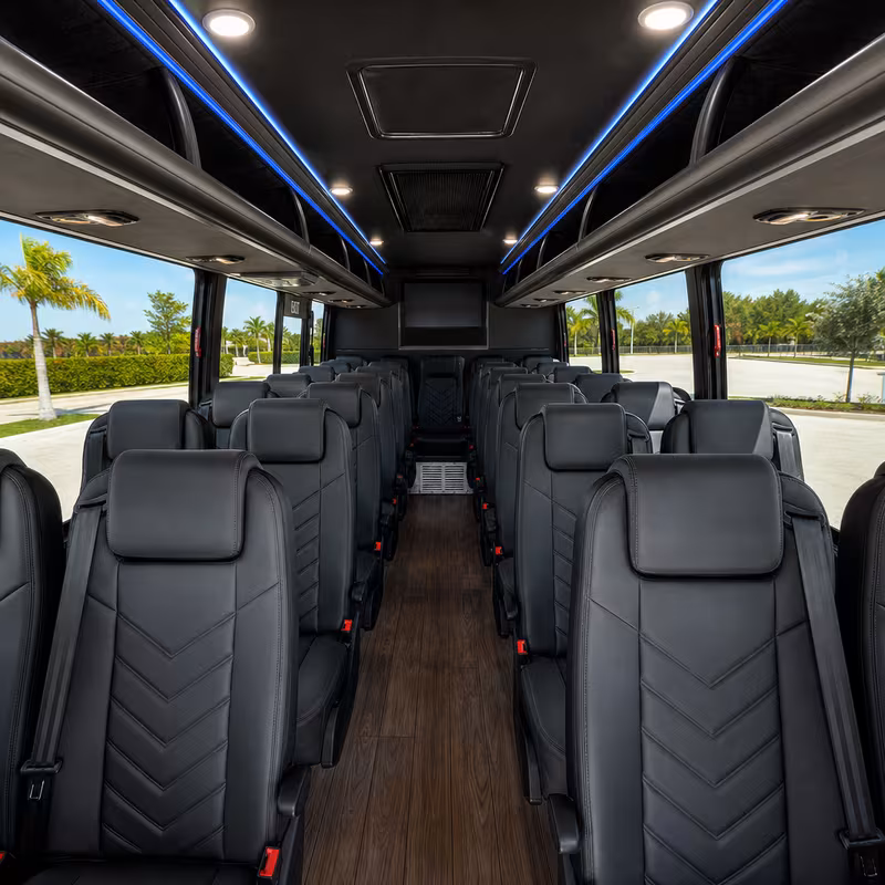 15-35 Passenger Minibus Interior