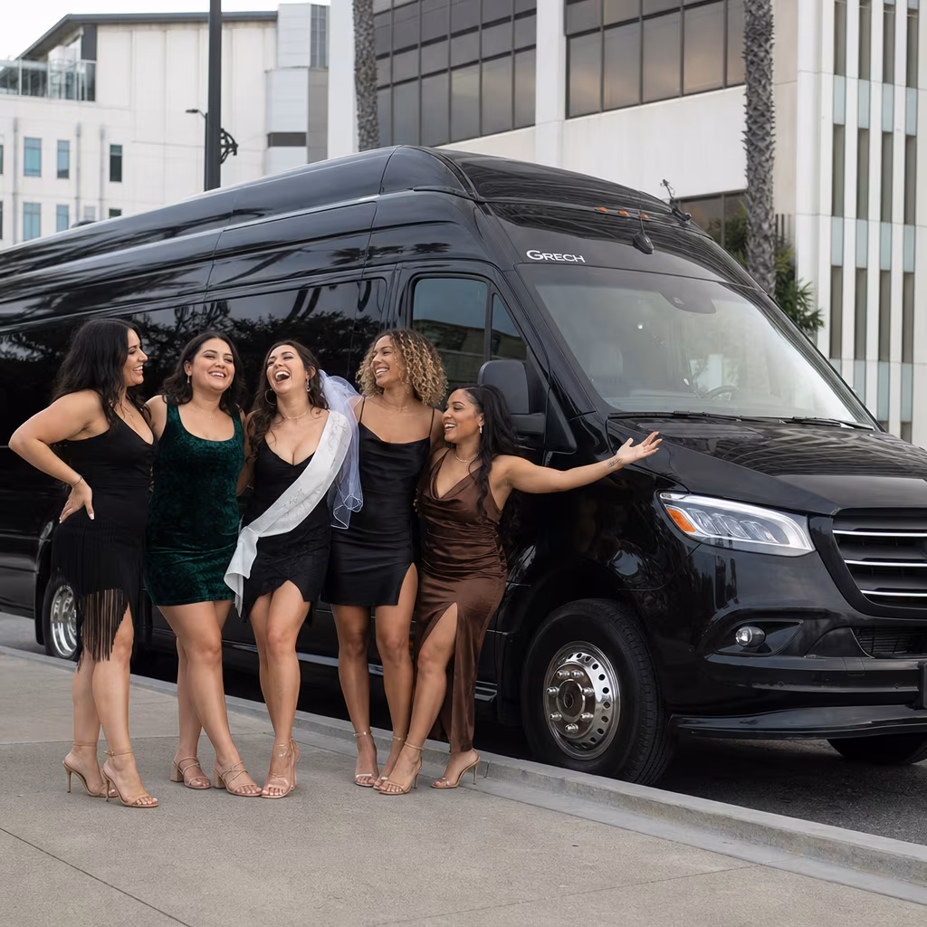 Bachelor and bachelorette party bus