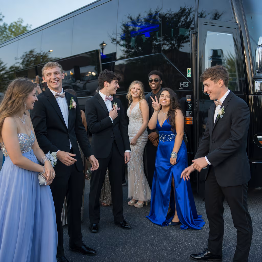 San Bernadino Prom Party Bus Rental