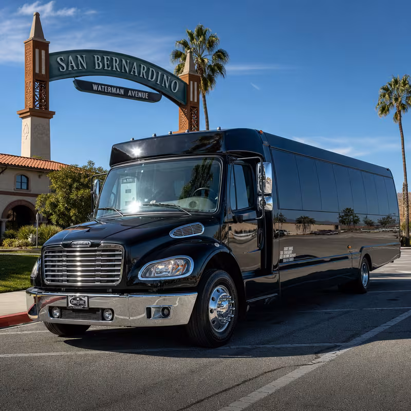 San Bernadino Party Bus Rental