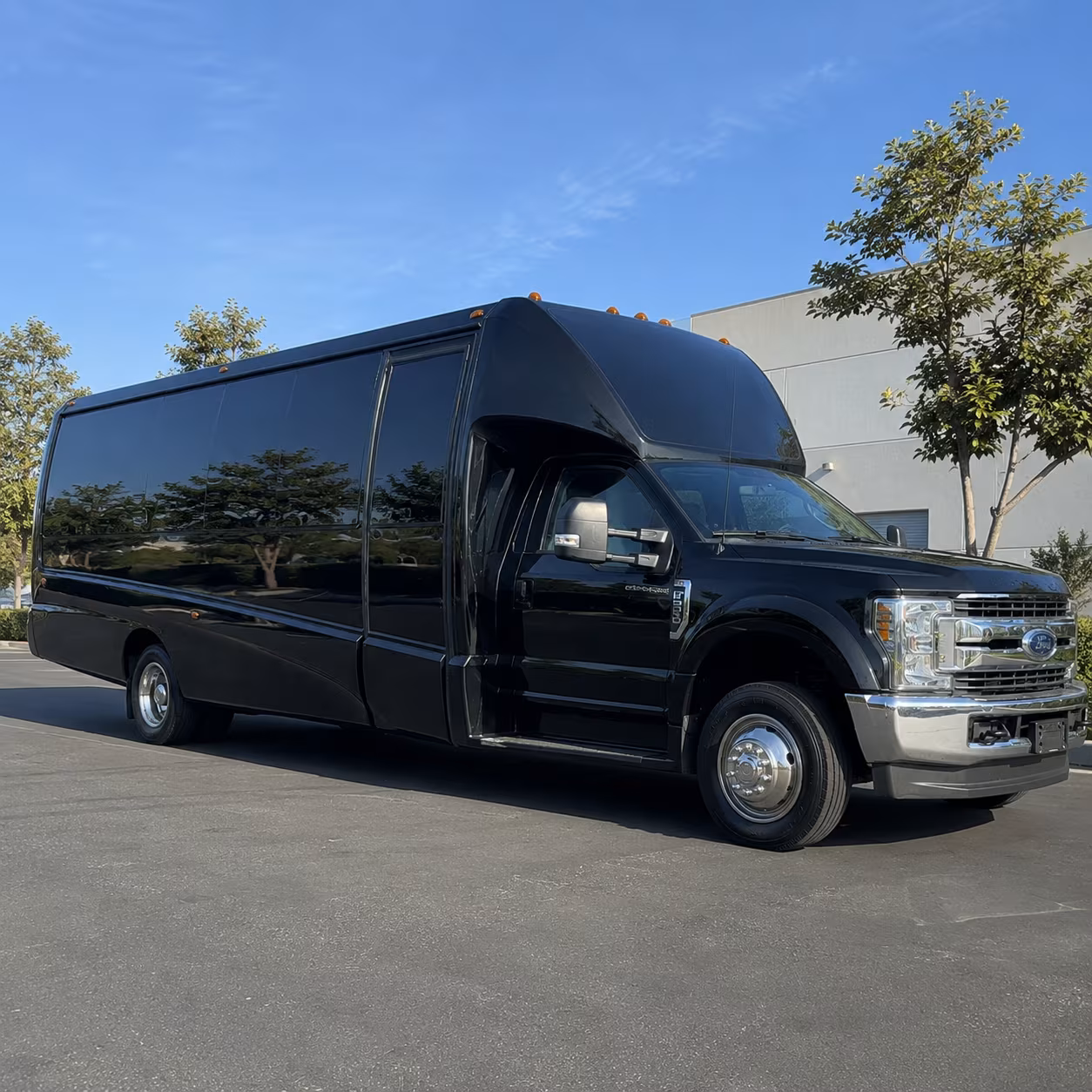 San Bernardino Bachelor & Bachelorette Transportation party bus exterior