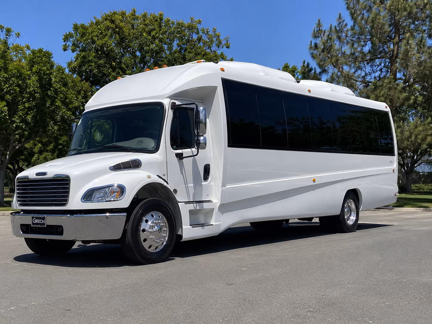 San Bernardino Bachelor & Bachelorette Transportation party bus exterior