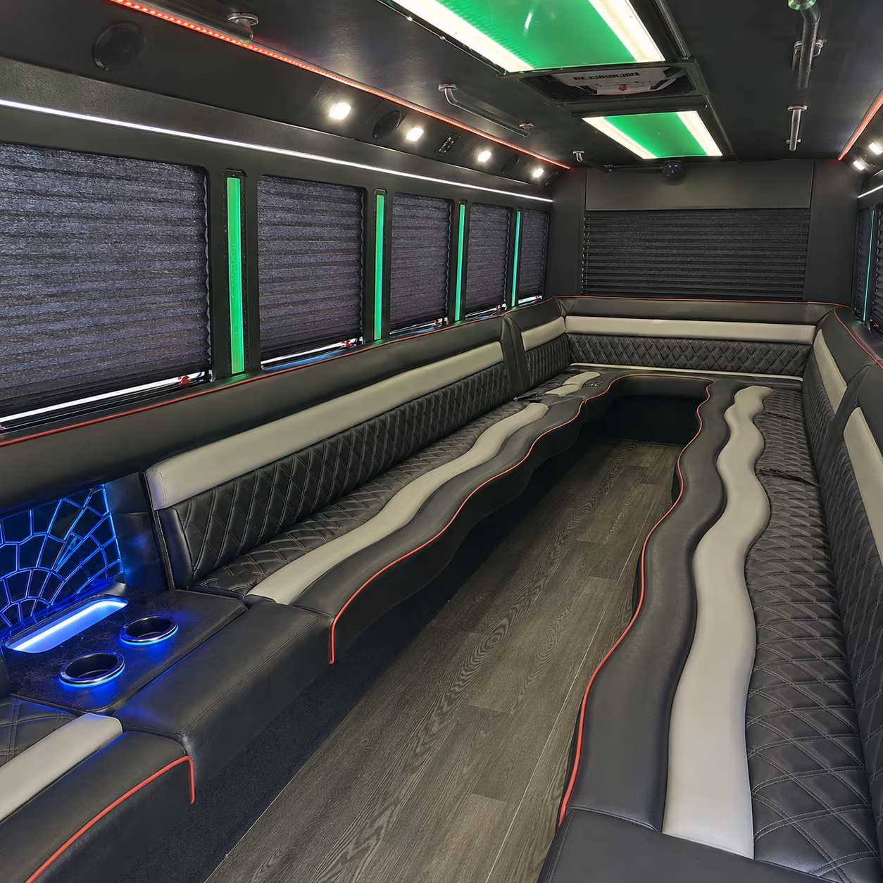 San Bernardino Concert & Music Festival Transportation party bus exterior