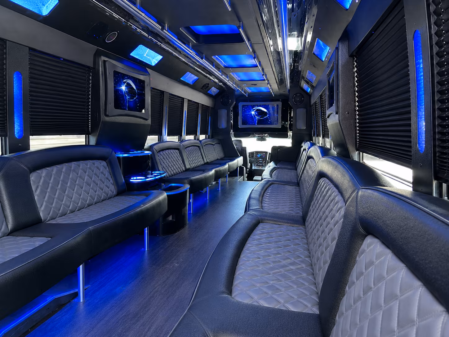San Bernardino Concert & Music Festival Transportation party bus exterior