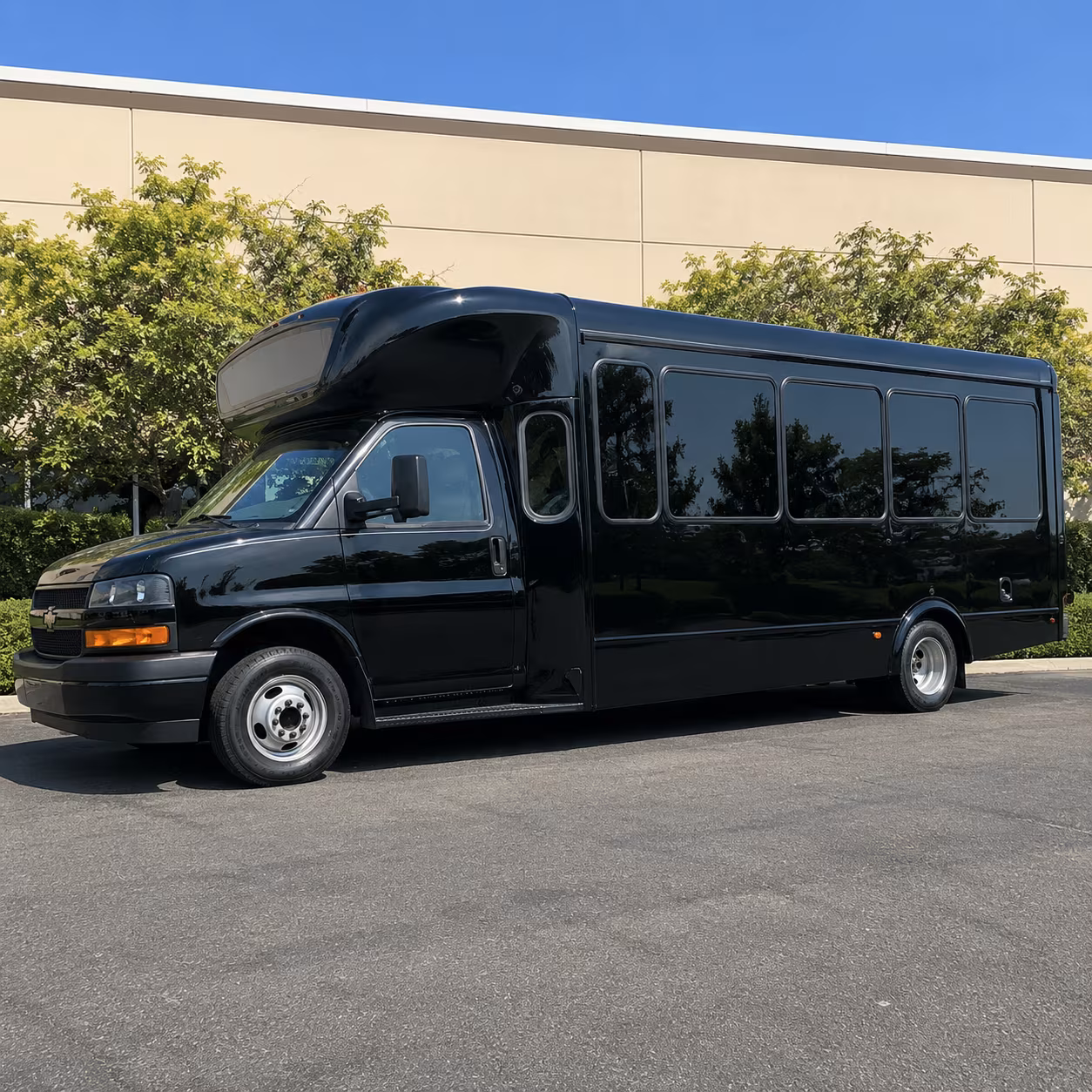 San Bernardino Concert & Music Festival Transportation party bus exterior