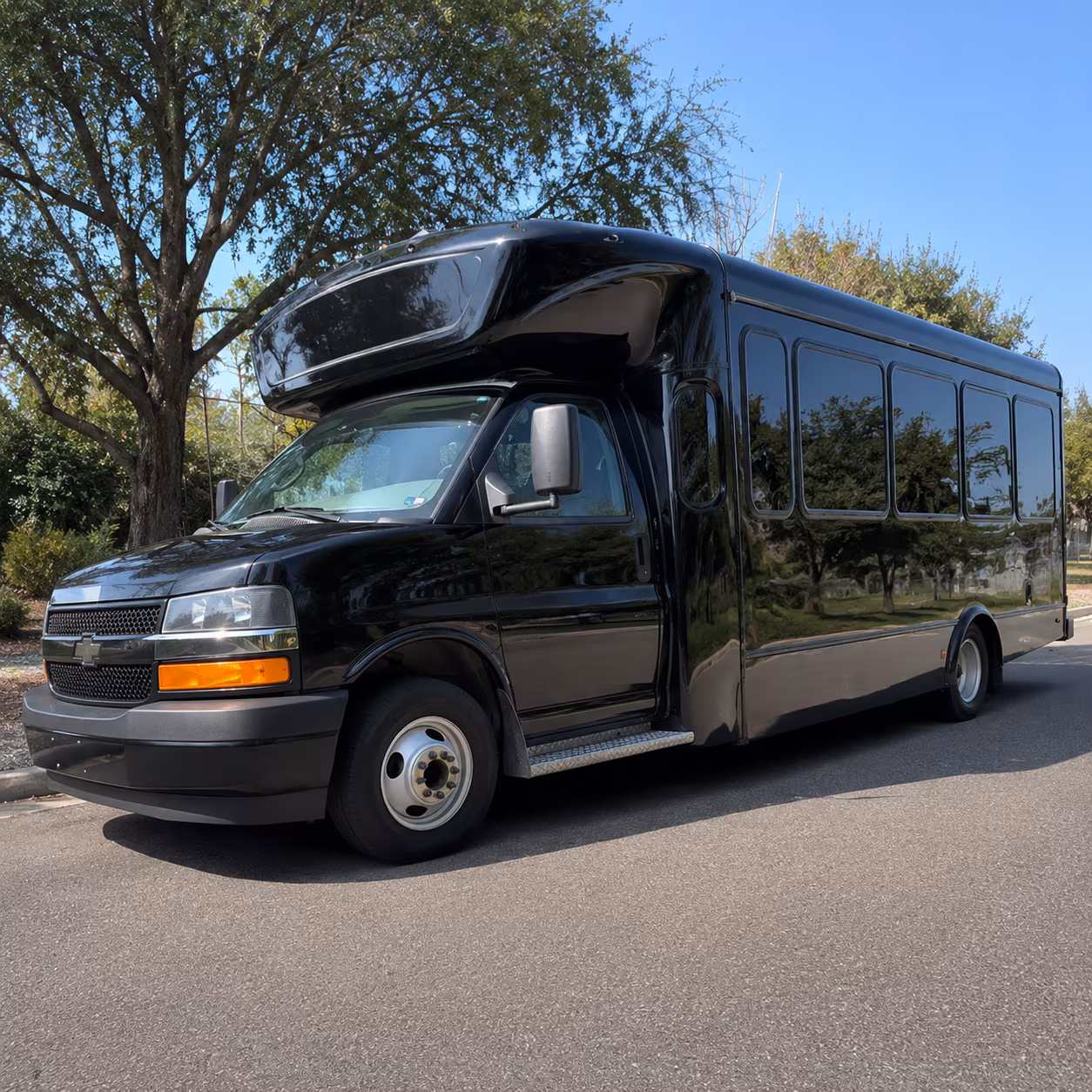 San Bernardino Concert & Music Festival Transportation party bus exterior