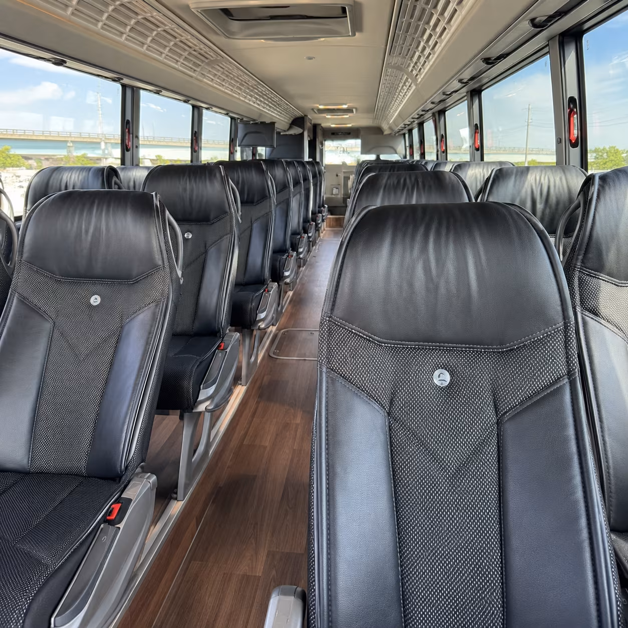 San Bernardino Corporate Transportation party bus exterior