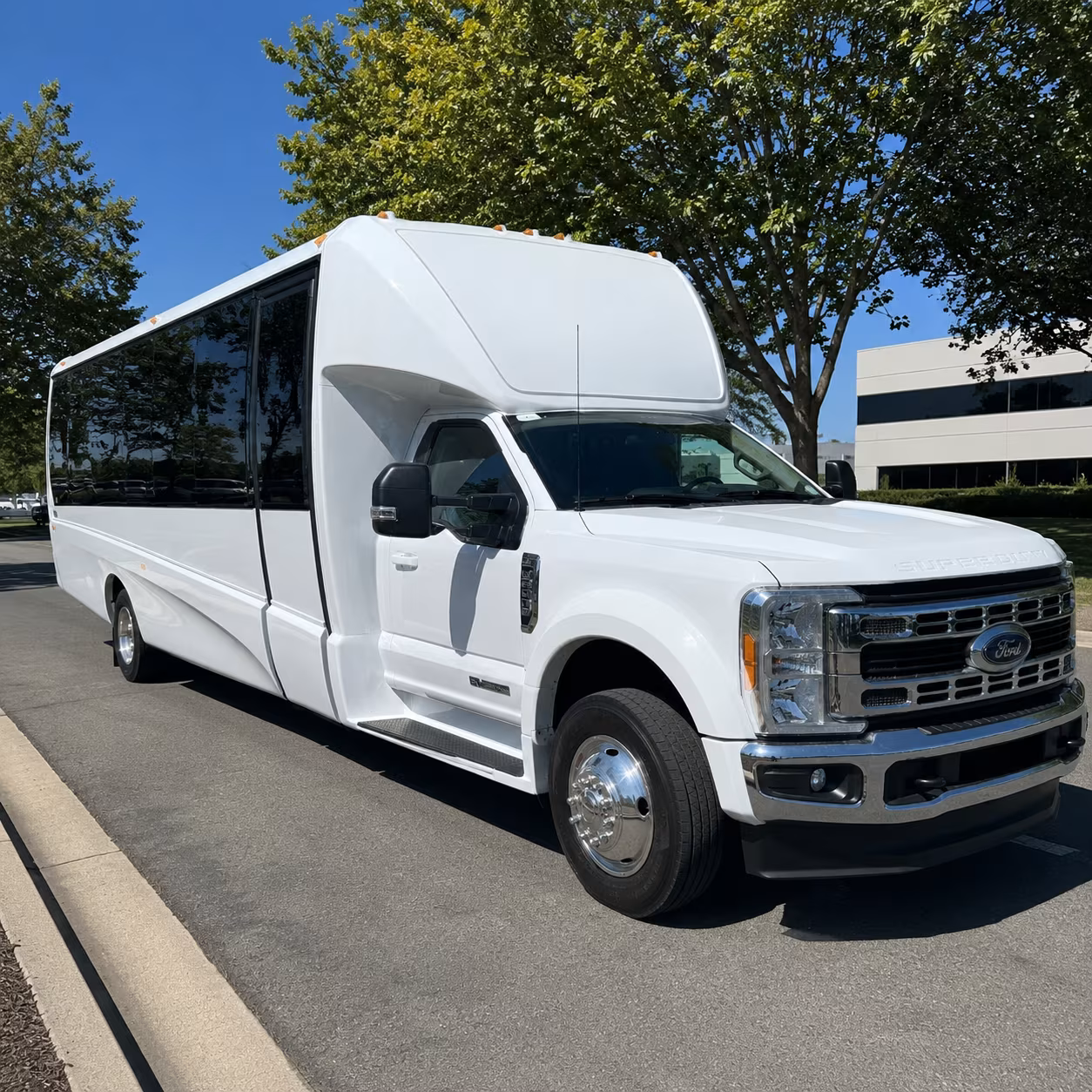 San Bernardino Corporate Transportation party bus exterior