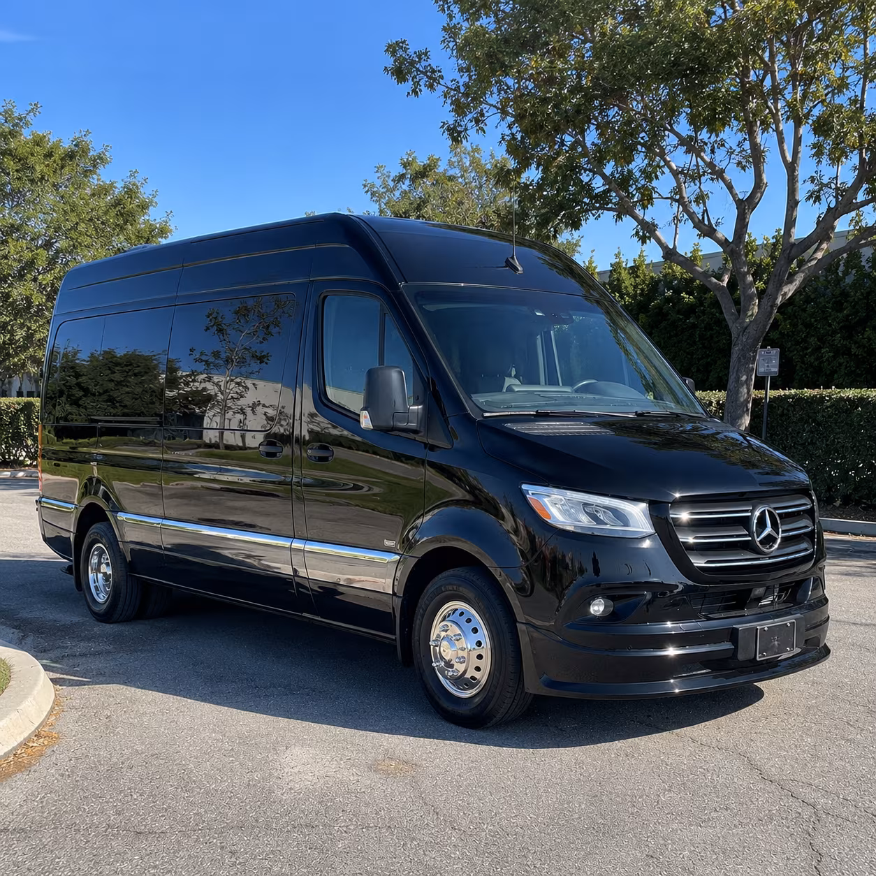 San Bernardino Corporate Transportation party bus exterior