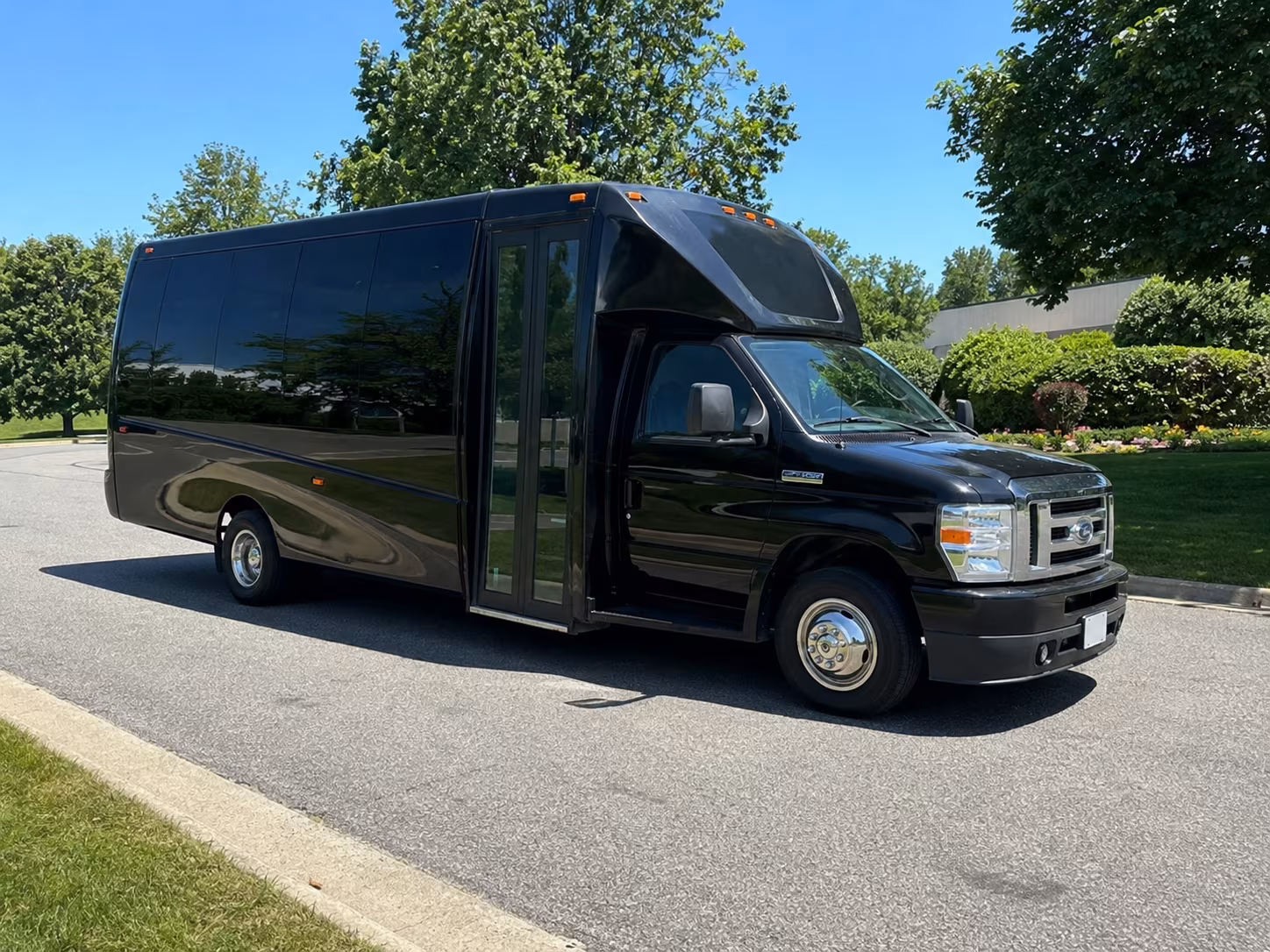 San Bernardino Prom & Homecoming Transportation party bus exterior