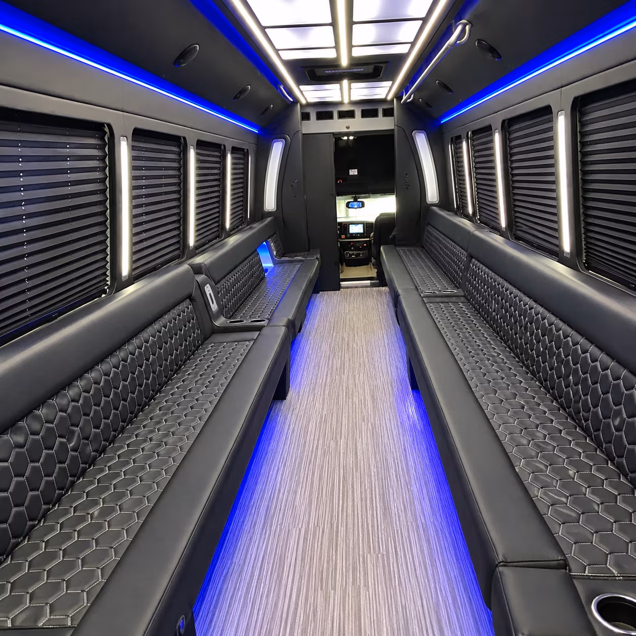 San Bernardino Prom & Homecoming Transportation party bus exterior