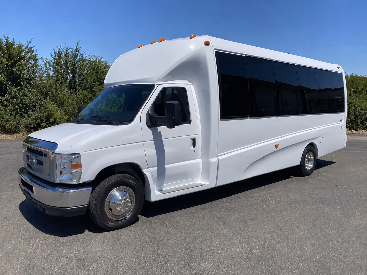 San Bernardino Prom & Homecoming Transportation party bus exterior