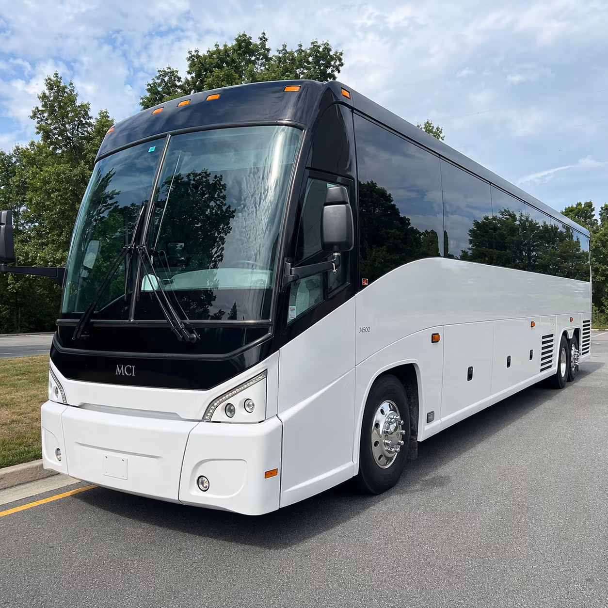 San Bernardino School Event Transportation party bus exterior