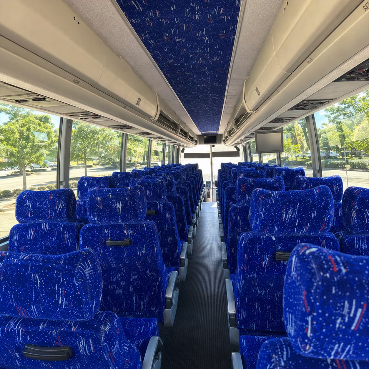 San Bernardino School Event Transportation party bus exterior