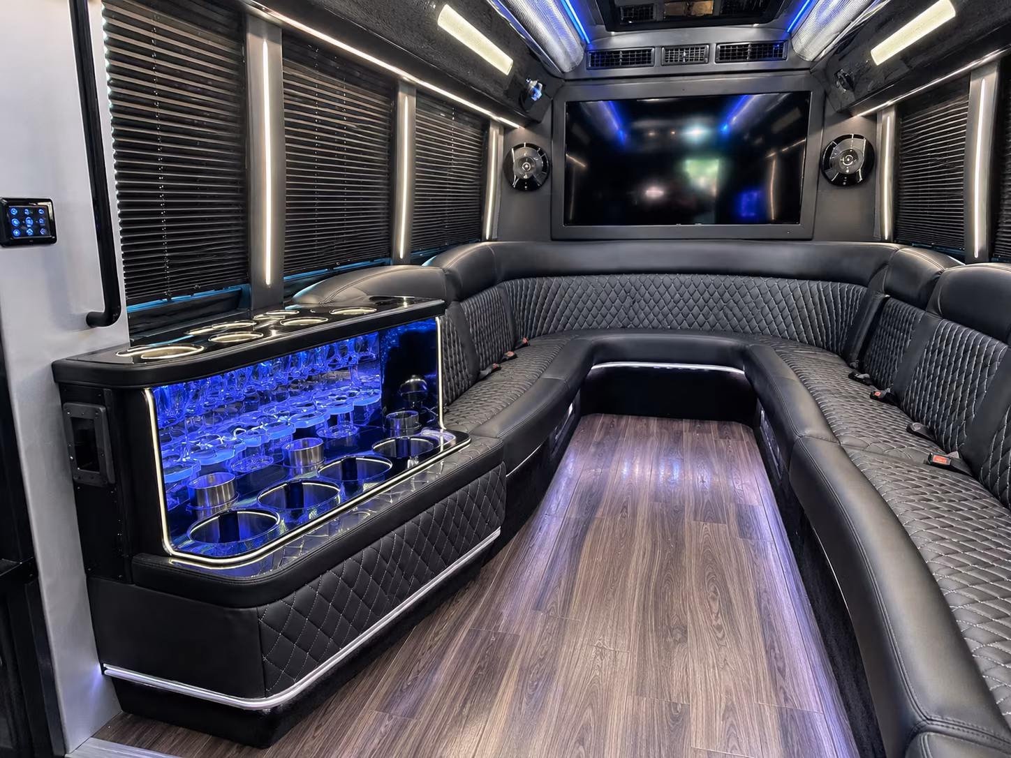 San Bernardino Sporting Event Transportation onboard seating