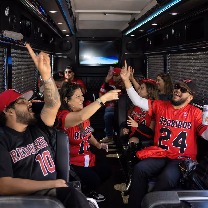 San Bernadino Sporting Event Transportation fleet vehicle