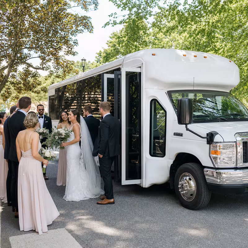 San Bernadino Wedding Transportation fleet vehicle