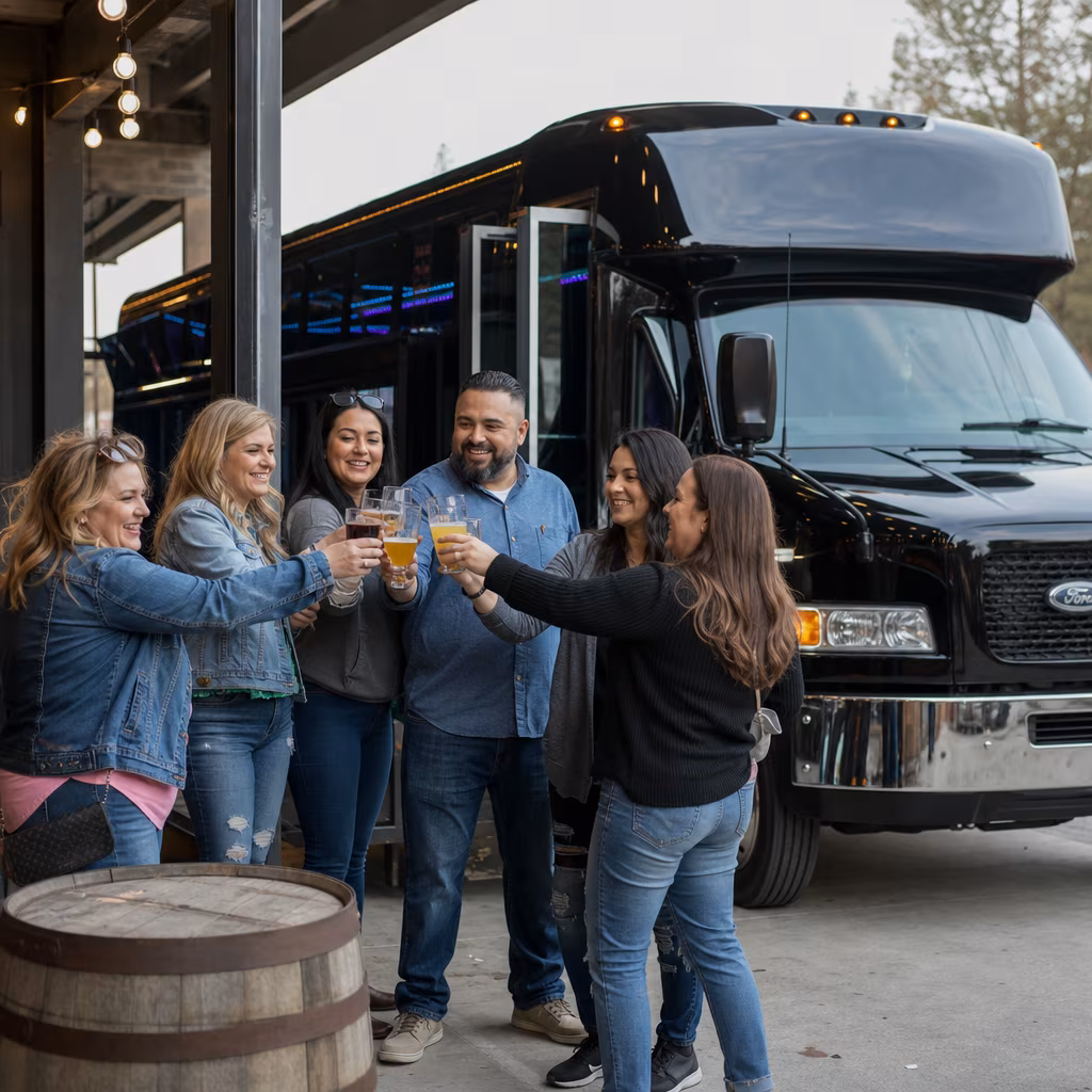 San Bernadino Winery Tour & Pub Crawl Transportation
